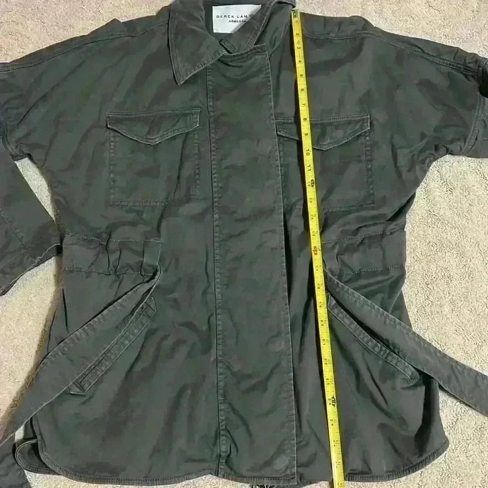 Athleta x Derek Lam  Greenwich Utility Jacket size Medium army green - Picture 8 of 10